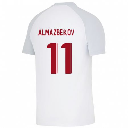 Kandiny Férfi Beknaz Almazbekov #11 Fehér Idegenbeli Jersey 2023/24 Mez Póló Ing