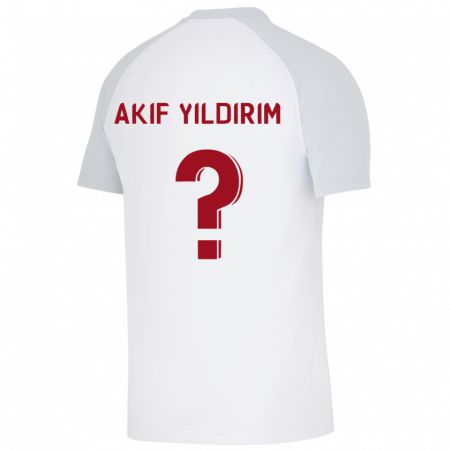 Kandiny Férfi Mehmet Akif Yıldırım #0 Fehér Idegenbeli Jersey 2023/24 Mez Póló Ing
