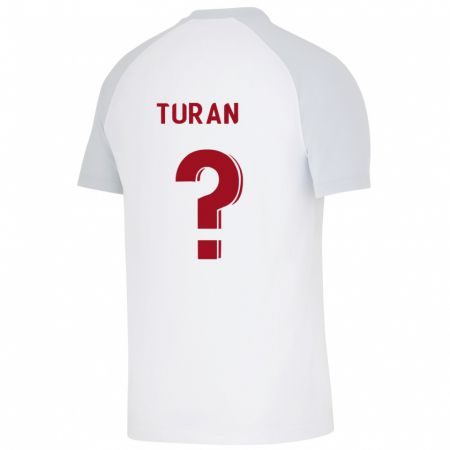 Kandiny Férfi Hasan Turan #0 Fehér Idegenbeli Jersey 2023/24 Mez Póló Ing