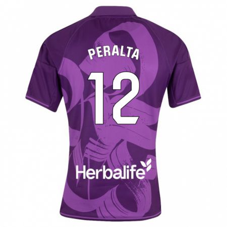 Kandiny Férfi Fernando Peralta #12 Ibolya Idegenbeli Jersey 2023/24 Mez Póló Ing
