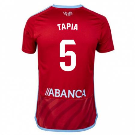 Kandiny Férfi Renato Tapia #5 Piros Idegenbeli Jersey 2023/24 Mez Póló Ing