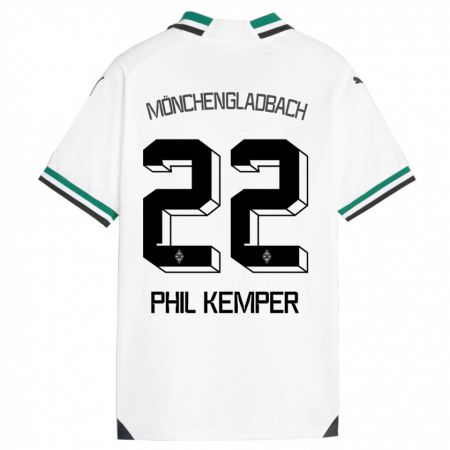 Kandiny Női Phil Kemper #22 Fehér Zöld Hazai Jersey 2023/24 Mez Póló Ing