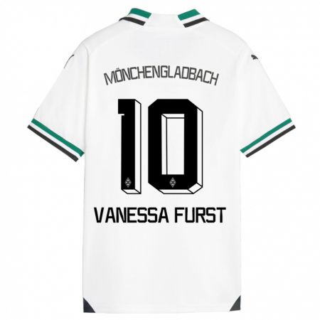 Kandiny Női Vanessa Fürst #10 Fehér Zöld Hazai Jersey 2023/24 Mez Póló Ing