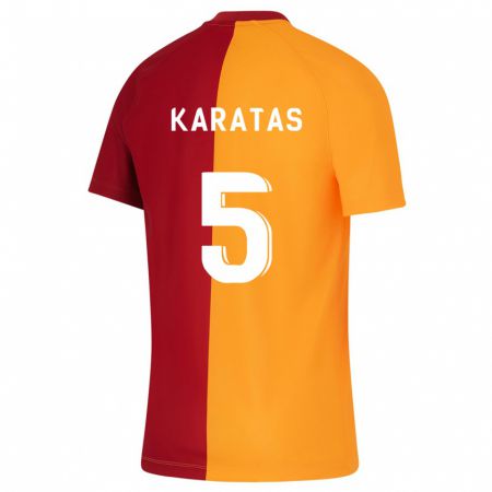 Kandiny Női Eda Karataş #5 Narancs Hazai Jersey 2023/24 Mez Póló Ing