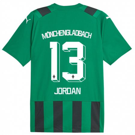 Kandiny Női Jordan #13 Fekete Zöld Idegenbeli Jersey 2023/24 Mez Póló Ing