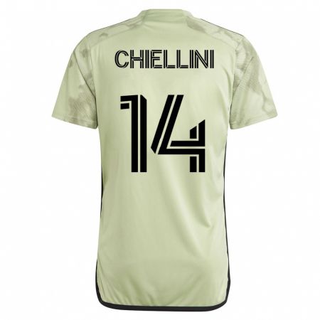 Kandiny Női Giorgio Chiellini #14 Zöld Idegenbeli Jersey 2023/24 Mez Póló Ing
