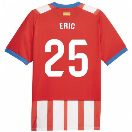 Kandiny Gyermek Eric García #25 Piros Fehér Hazai Jersey 2023/24 Mez Póló Ing
