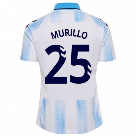Kandiny Gyermek Diego Murillo #25 Fehér Kék Hazai Jersey 2023/24 Mez Póló Ing