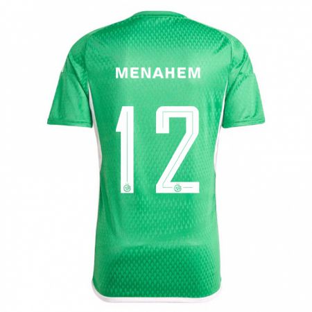 Kandiny Gyermek Sun Menahem #12 Fehér Kék Hazai Jersey 2023/24 Mez Póló Ing