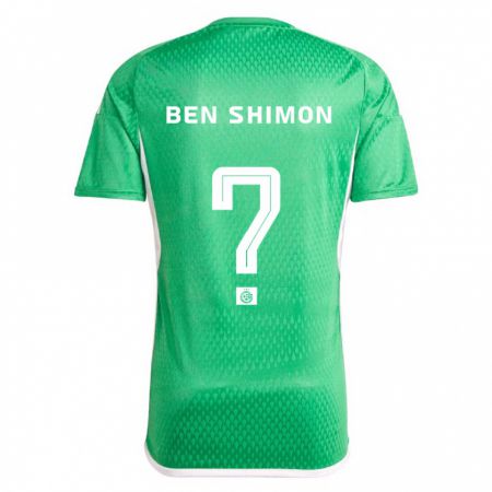 Kandiny Gyermek Elad Ben Shimon #0 Fehér Kék Hazai Jersey 2023/24 Mez Póló Ing