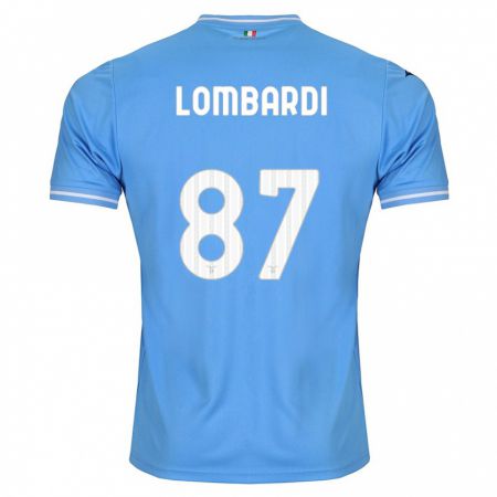 Kandiny Gyermek Cristiano Lombardi #87 Kék Hazai Jersey 2023/24 Mez Póló Ing