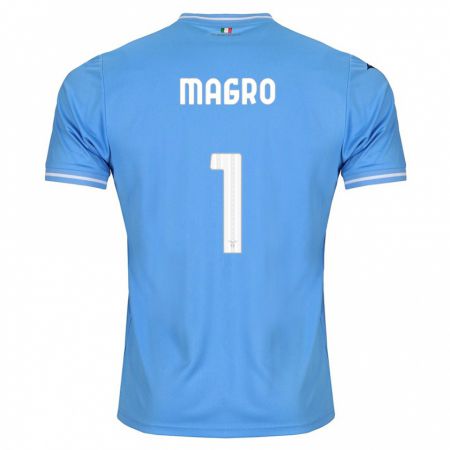 Kandiny Gyermek Federico Magro #1 Kék Hazai Jersey 2023/24 Mez Póló Ing
