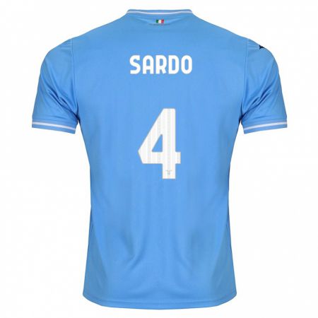 Kandiny Gyermek Jacopo Sardo #4 Kék Hazai Jersey 2023/24 Mez Póló Ing
