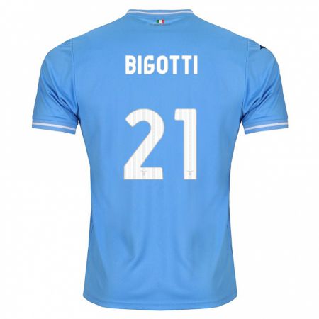 Kandiny Gyermek Massimo Bigotti #21 Kék Hazai Jersey 2023/24 Mez Póló Ing