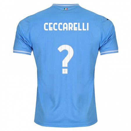 Kandiny Gyermek Alessandro Ceccarelli #0 Kék Hazai Jersey 2023/24 Mez Póló Ing