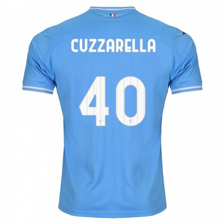 Kandiny Gyermek Cristian Cuzzarella #40 Kék Hazai Jersey 2023/24 Mez Póló Ing