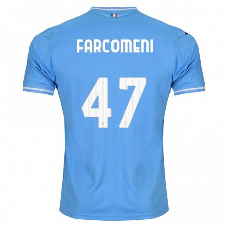 Kandiny Gyermek Valerio Farcomeni #47 Kék Hazai Jersey 2023/24 Mez Póló Ing