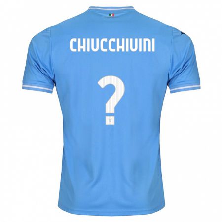 Kandiny Gyermek Lorenzo Chiucchiuini #0 Kék Hazai Jersey 2023/24 Mez Póló Ing