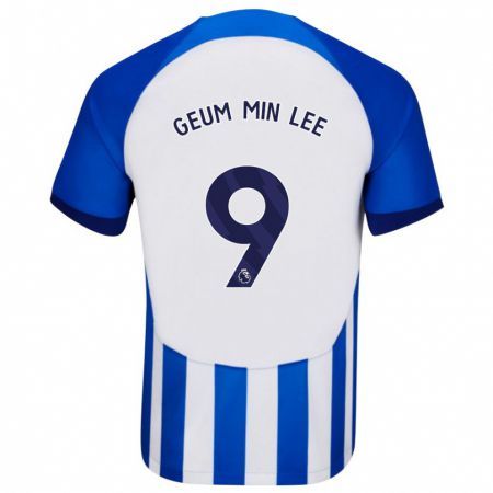 Kandiny Gyermek Lee Geum-Min #9 Kék Hazai Jersey 2023/24 Mez Póló Ing
