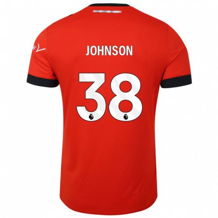 Kandiny Gyermek Joe Johnson #38 Piros Hazai Jersey 2023/24 Mez Póló Ing