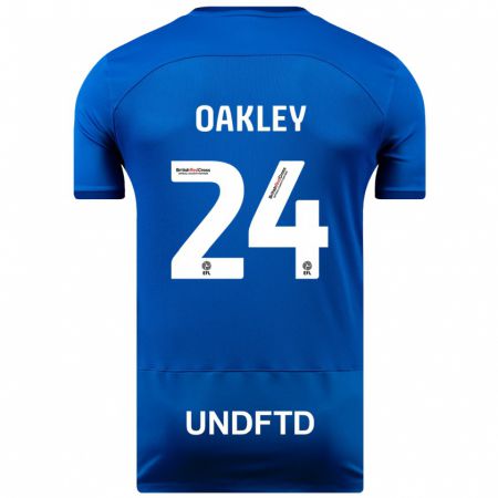 Kandiny Gyermek Marcel Oakley #24 Kék Hazai Jersey 2023/24 Mez Póló Ing