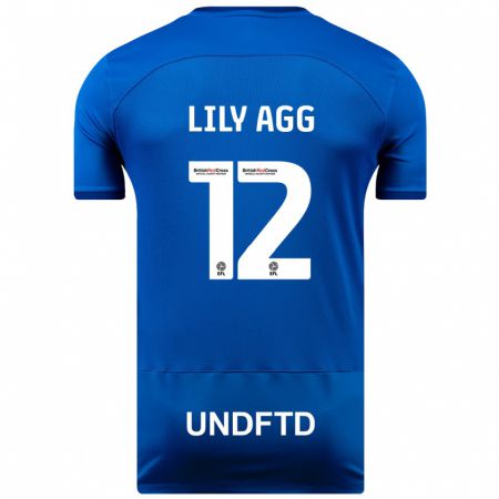 Kandiny Gyermek Lily Agg #12 Kék Hazai Jersey 2023/24 Mez Póló Ing