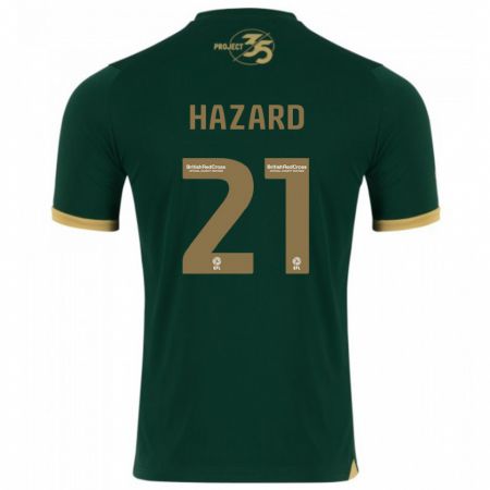 Kandiny Gyermek Conor Hazard #21 Zöld Hazai Jersey 2023/24 Mez Póló Ing