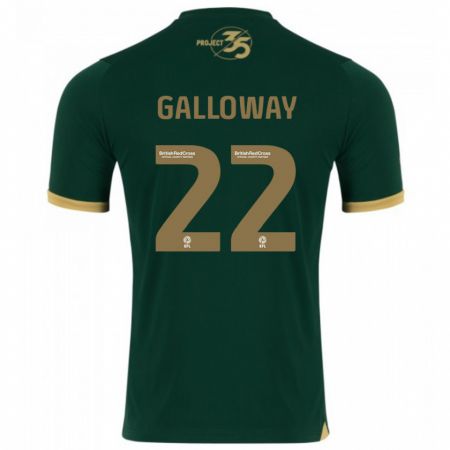Kandiny Gyermek Brendan Galloway #22 Zöld Hazai Jersey 2023/24 Mez Póló Ing