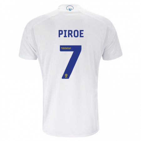 Kandiny Gyermek Joël Piroe #7 Fehér Hazai Jersey 2023/24 Mez Póló Ing