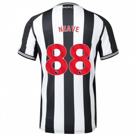 Kandiny Gyermek Sean Neave #88 Fekete-Fehér Hazai Jersey 2023/24 Mez Póló Ing