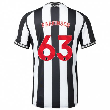 Kandiny Gyermek Ben Parkinson #63 Fekete-Fehér Hazai Jersey 2023/24 Mez Póló Ing