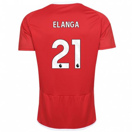 Kandiny Gyermek Anthony Elanga #21 Piros Hazai Jersey 2023/24 Mez Póló Ing