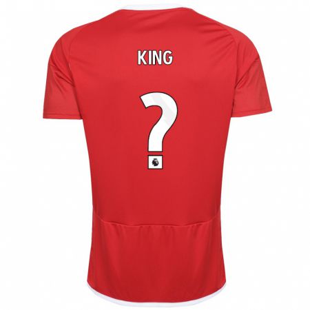 Kandiny Gyermek Leo King #0 Piros Hazai Jersey 2023/24 Mez Póló Ing