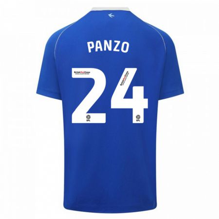 Kandiny Gyermek Jonathan Panzo #24 Kék Hazai Jersey 2023/24 Mez Póló Ing