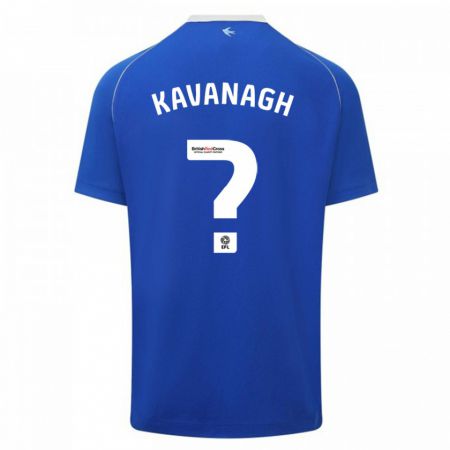 Kandiny Gyermek Ryan Kavanagh #0 Kék Hazai Jersey 2023/24 Mez Póló Ing