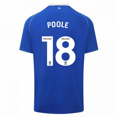 Kandiny Gyermek Phoebie Poole #18 Kék Hazai Jersey 2023/24 Mez Póló Ing