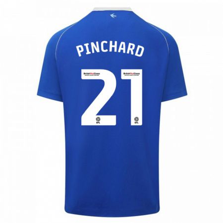 Kandiny Gyermek Cerys Pinchard #21 Kék Hazai Jersey 2023/24 Mez Póló Ing
