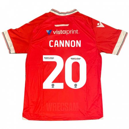 Kandiny Gyermek Andy Cannon #20 Piros Hazai Jersey 2023/24 Mez Póló Ing