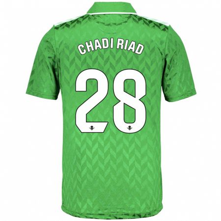 Kandiny Gyermek Chadi Riad #28 Zöld Idegenbeli Jersey 2023/24 Mez Póló Ing