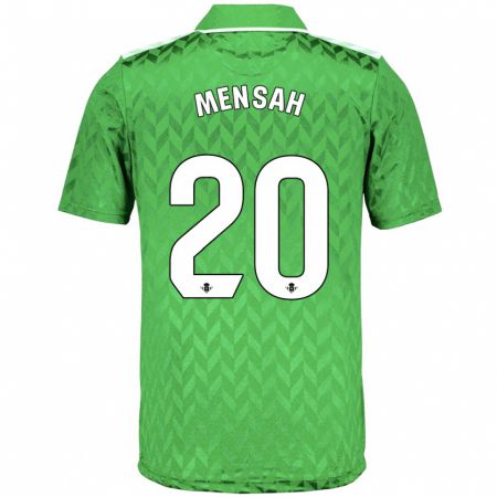 Kandiny Gyermek Mawuli Mensah #20 Zöld Idegenbeli Jersey 2023/24 Mez Póló Ing