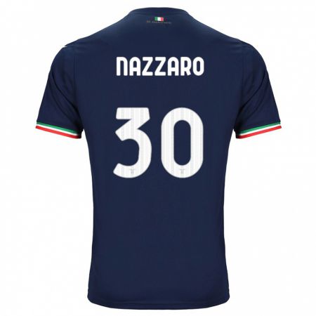 Kandiny Gyermek Marco Nazzaro #30 Haditengerészet Idegenbeli Jersey 2023/24 Mez Póló Ing