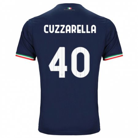 Kandiny Gyermek Cristian Cuzzarella #40 Haditengerészet Idegenbeli Jersey 2023/24 Mez Póló Ing
