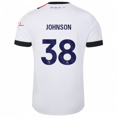 Kandiny Gyermek Joe Johnson #38 Fehér Idegenbeli Jersey 2023/24 Mez Póló Ing