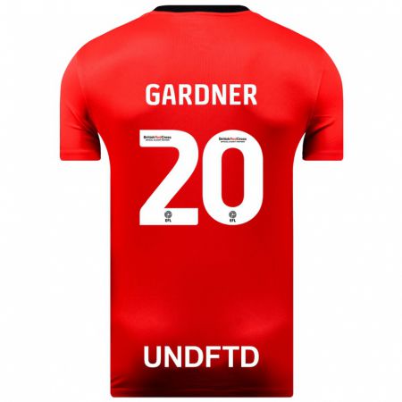 Kandiny Gyermek Gary Gardner #20 Piros Idegenbeli Jersey 2023/24 Mez Póló Ing
