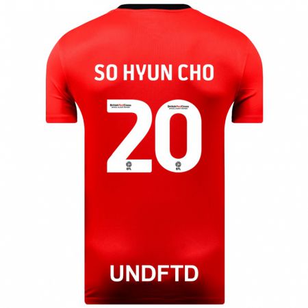 Kandiny Gyermek Cho So-Hyun #20 Piros Idegenbeli Jersey 2023/24 Mez Póló Ing