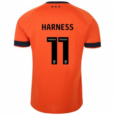Kandiny Gyermek Marcus Harness #11 Narancs Idegenbeli Jersey 2023/24 Mez Póló Ing