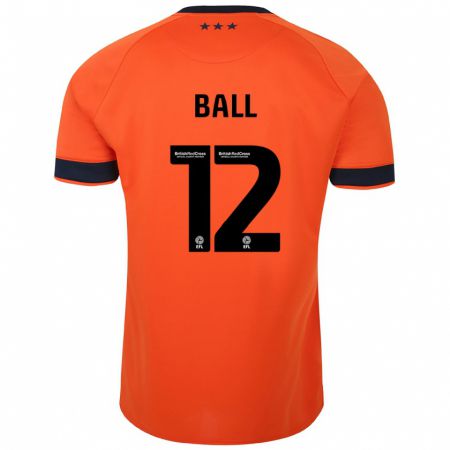 Kandiny Gyermek Dominic Ball #12 Narancs Idegenbeli Jersey 2023/24 Mez Póló Ing