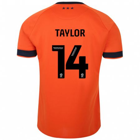 Kandiny Gyermek Jack Taylor #14 Narancs Idegenbeli Jersey 2023/24 Mez Póló Ing