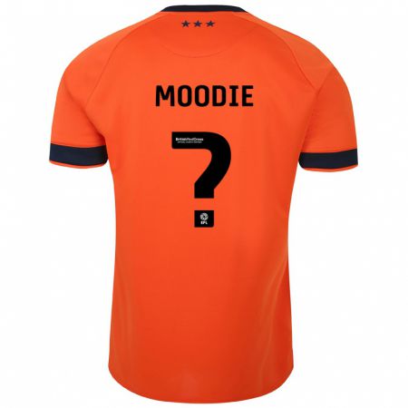 Kandiny Gyermek Paul Moodie #0 Narancs Idegenbeli Jersey 2023/24 Mez Póló Ing