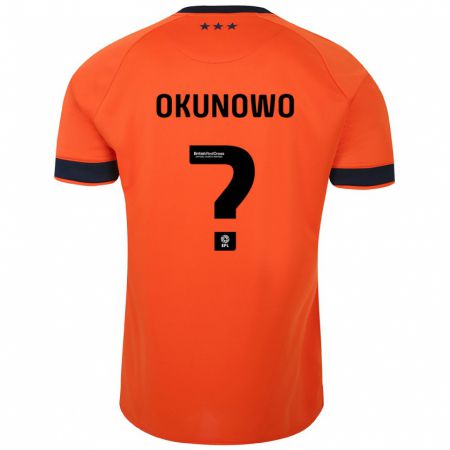 Kandiny Gyermek Emmanuel Okunowo #0 Narancs Idegenbeli Jersey 2023/24 Mez Póló Ing